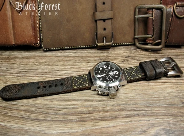 BF14 Swiss Ammo Handmade Vintage Strap 22mm/24mm/26mm/28mm – image 3